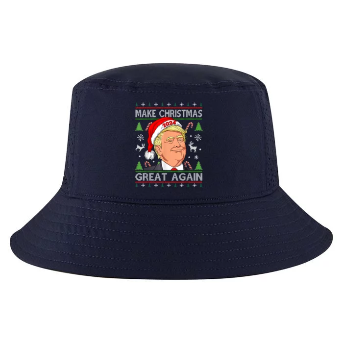 Funny Trump 2024 Make Christmas Great Again Cool Comfort Performance Bucket Hat