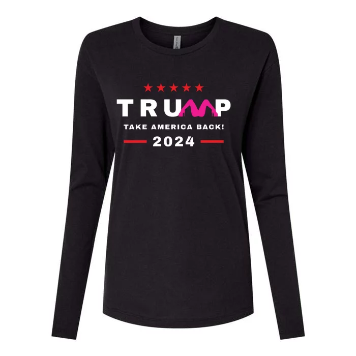 Free Trump 2024 Stormy Daniels Donald Trump Indictment Womens Cotton Relaxed Long Sleeve T-Shirt