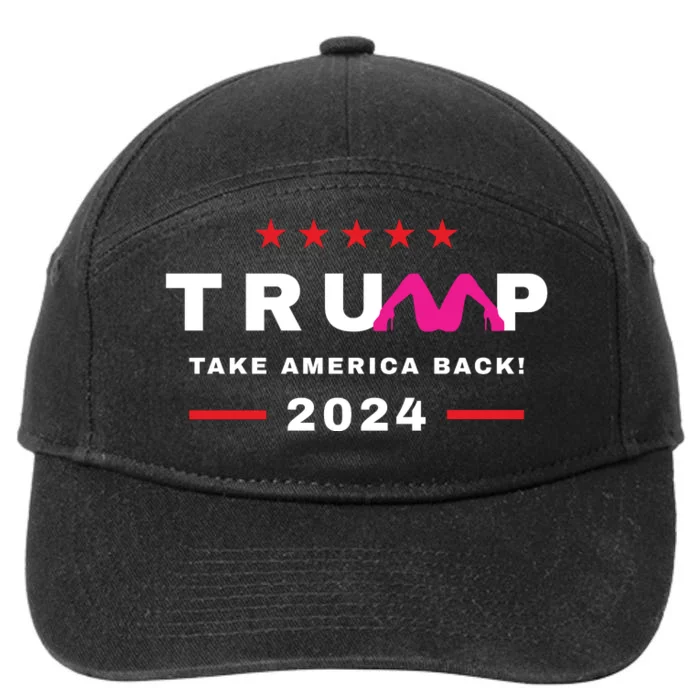 Free Trump 2024 Stormy Daniels Donald Trump Indictment 7-Panel Snapback Hat