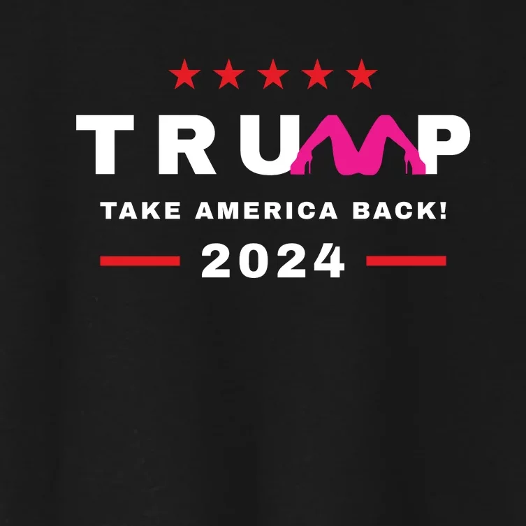 Free Trump 2024 Stormy Daniels Donald Trump Indictment Women's Crop Top Tee