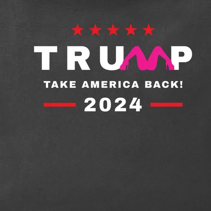 Free Trump 2024 Stormy Daniels Donald Trump Indictment Zip Tote Bag