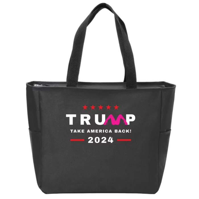 Free Trump 2024 Stormy Daniels Donald Trump Indictment Zip Tote Bag