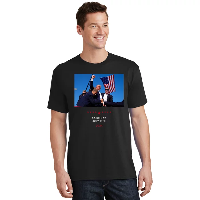 Funny Trump 2024 Shooting At Trump Rally In Pennsylvania T-Shirt