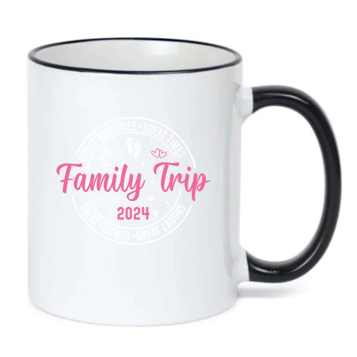 Family Trip 2024 Beach Cute Matching Family Summer Vacation Meaningful Gift Black Color Changing Mug