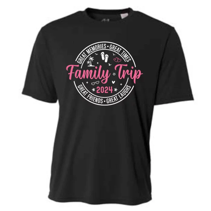 Family Trip 2024 Beach Cute Matching Family Summer Vacation Meaningful Gift Cooling Performance Crew T-Shirt