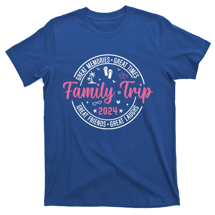 Family Trip 2024 Beach Cute Matching Family Summer Vacation Meaningful Gift T-Shirt