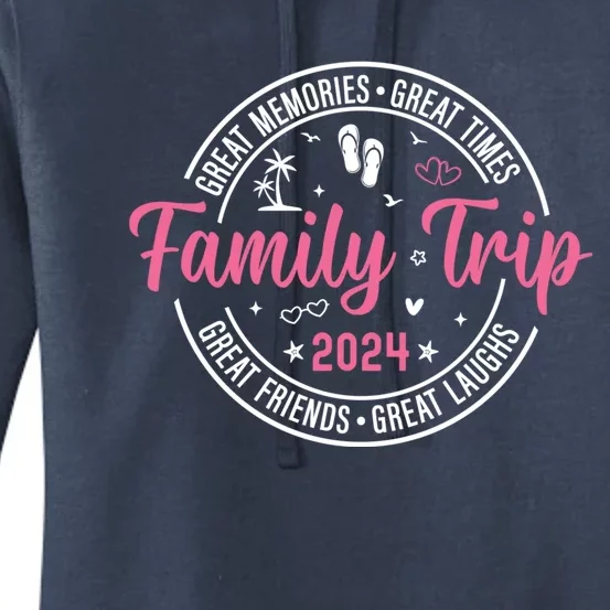 Family Trip 2024 Beach Cute Matching Family Summer Vacation Meaningful Gift Women's Pullover Hoodie