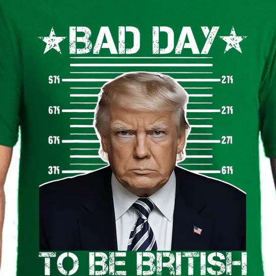 Funny Trump 4th Of July Bad Day To Be British American Flag Pajama Set