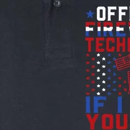 Firework Technician 4th Of July Funny USA Pyro Technician Softstyle Adult Sport Polo