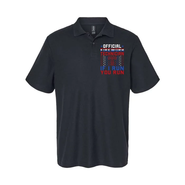 Firework Technician 4th Of July Funny USA Pyro Technician Softstyle Adult Sport Polo