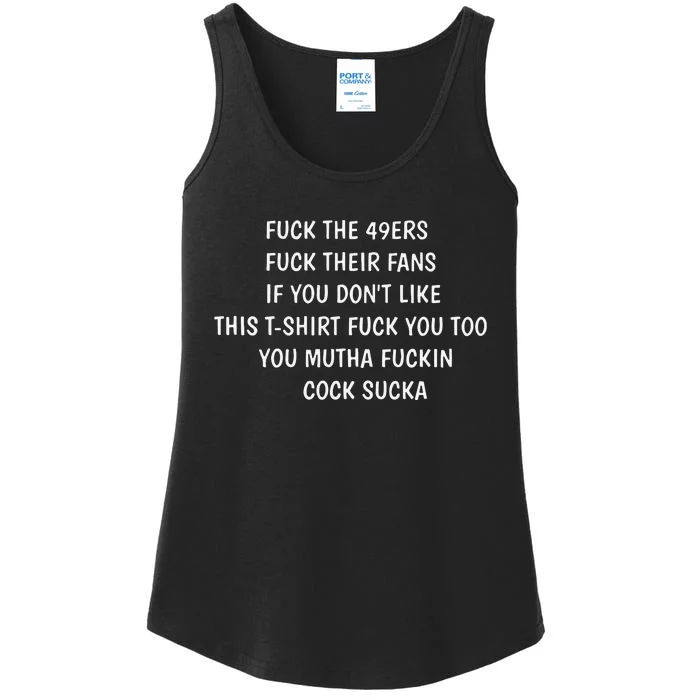 Fuck The 49ers Fuck Their Fans If You Don’T Like This Ladies Essential Tank