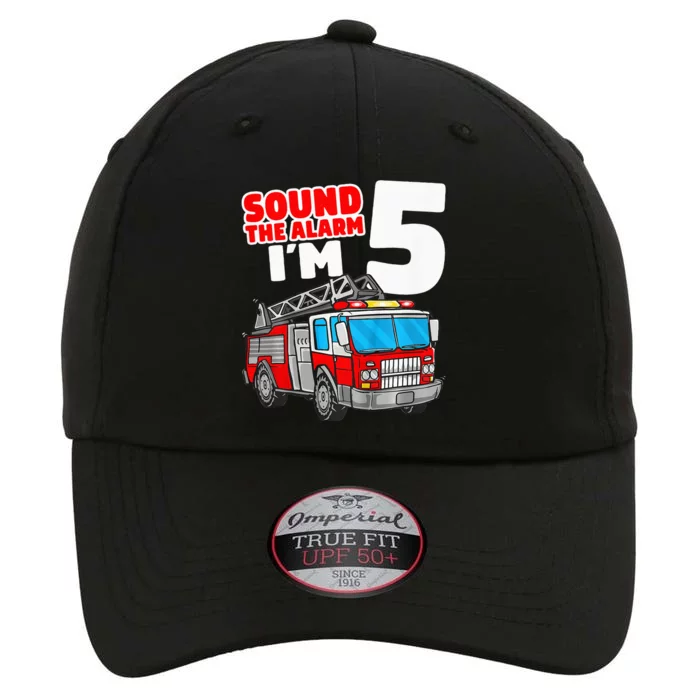 Fire Truck 5 Year Old Firefighter Five 5th Birthday The Original Performance Cap