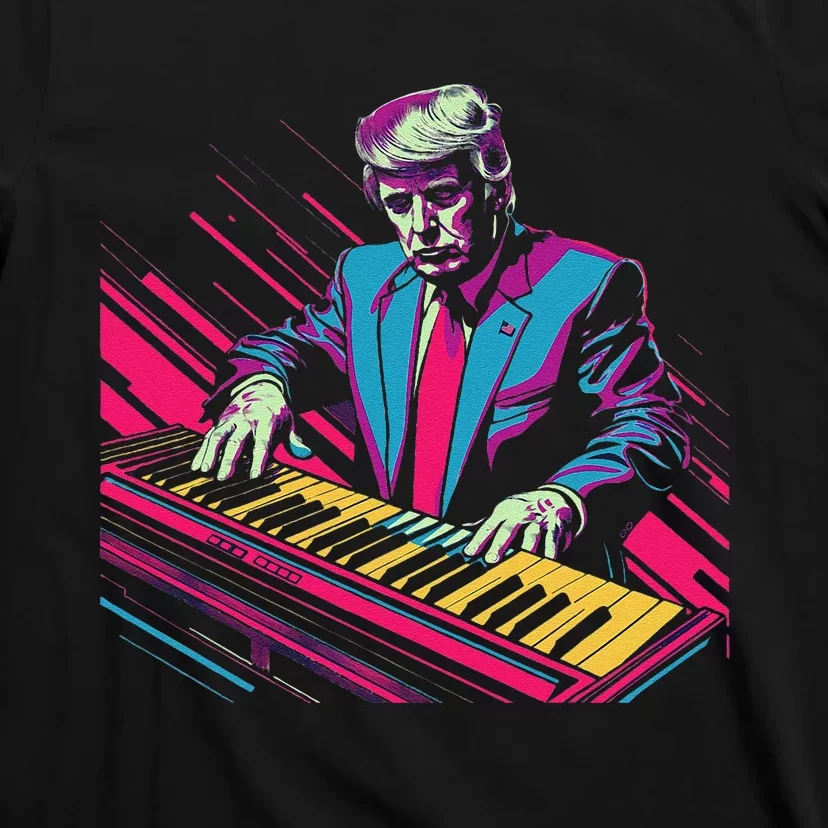 Funny Trump 80S Synth Keyboard T-Shirt