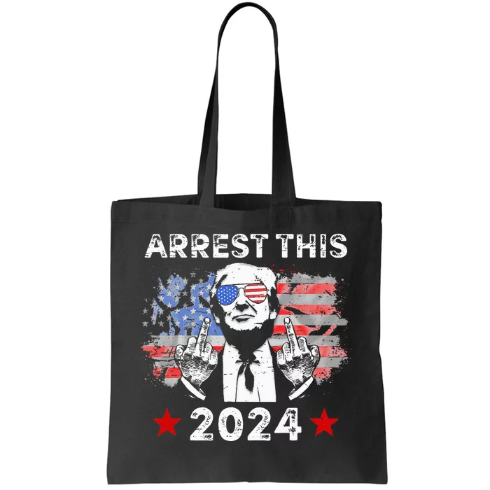 Funny Trump Arrest This Donald Trump Middle Finger President Tote Bag