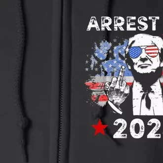 Funny Trump Arrest This Donald Trump Middle Finger President Full Zip Hoodie