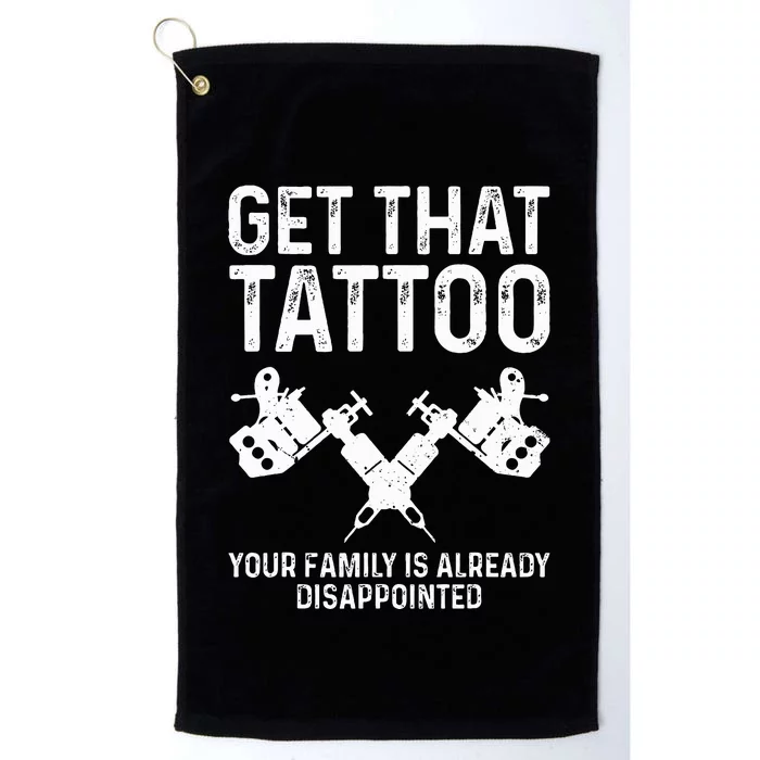 Funny Tattoo Artist Art For Tattooer Tattoo Artist Platinum Collection Golf Towel