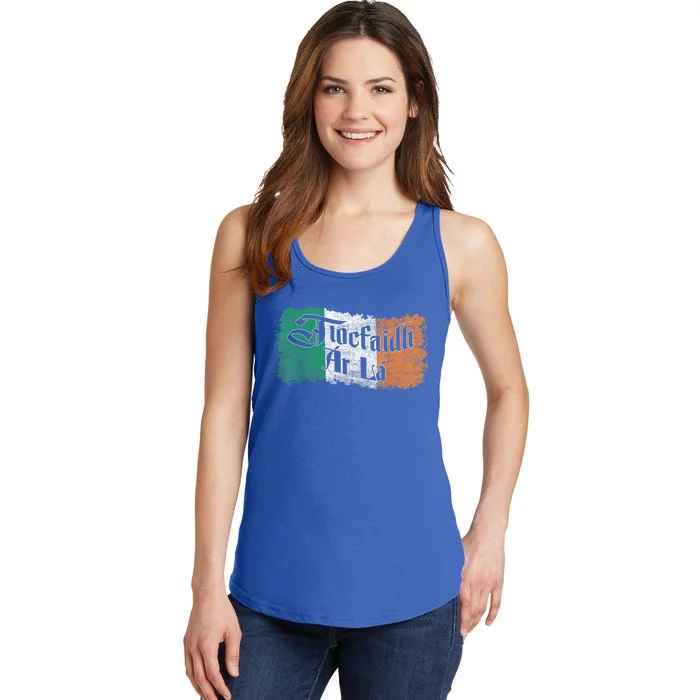 Funny Tiocfaidh Ar La Gift Vintage Ireland Irish Flag Gift Ladies Essential Tank