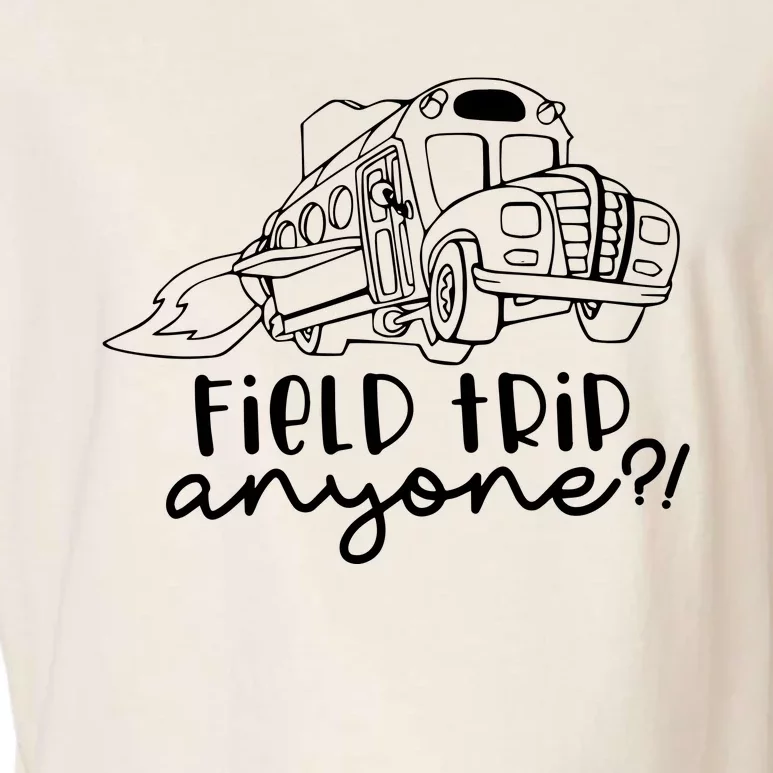 Field Trip Anyone Teacher Magic School Bus Garment-Dyed Women's Muscle Tee