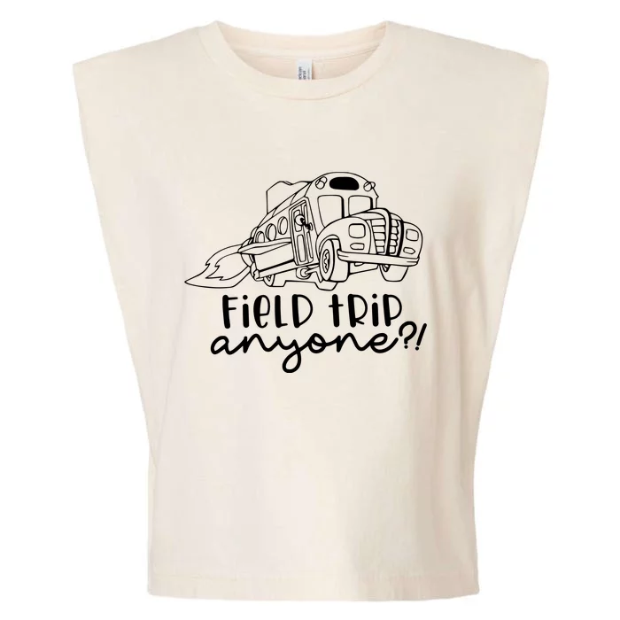 Field Trip Anyone Teacher Magic School Bus Garment-Dyed Women's Muscle Tee