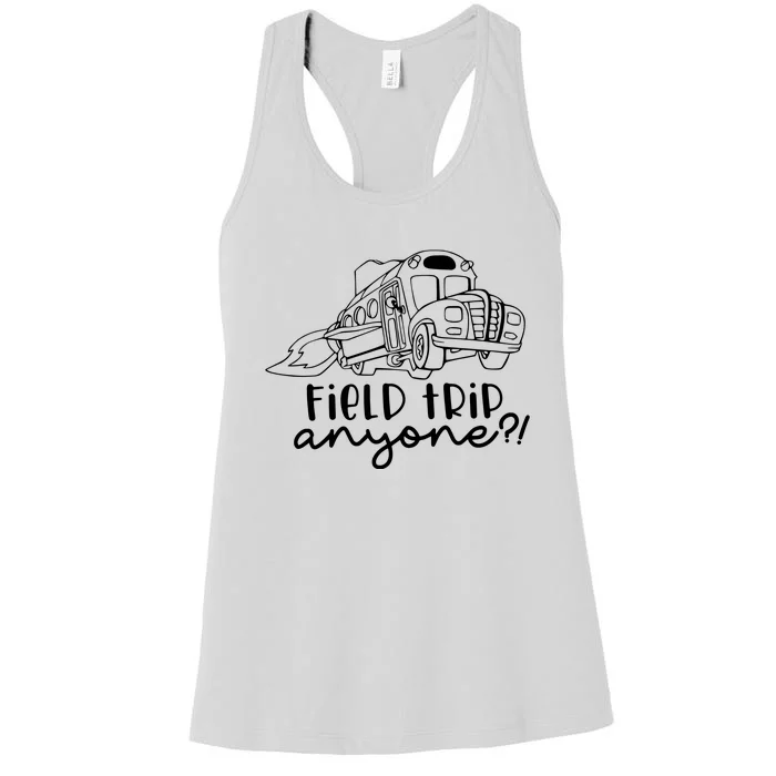 Field Trip Anyone Teacher Magic School Bus Women's Racerback Tank