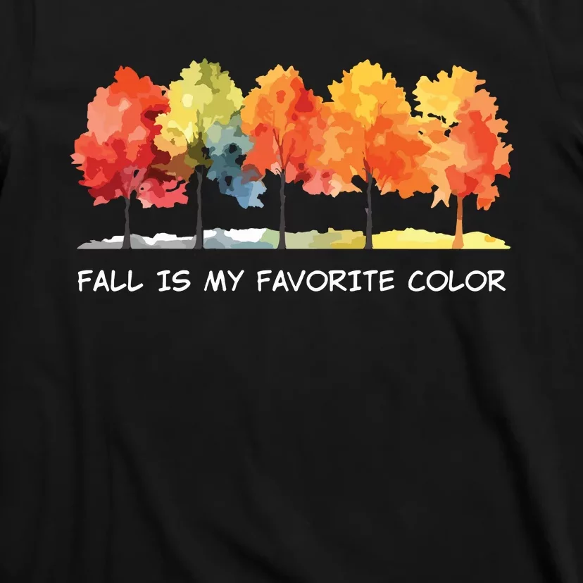 Fall Tree Autumn Tree Line Thanksgiving T-Shirt