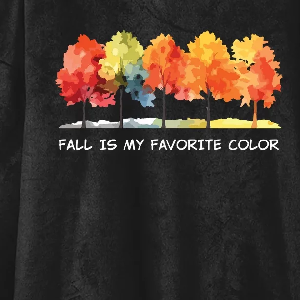 Fall Tree Autumn Tree Line Thanksgiving Hooded Wearable Blanket