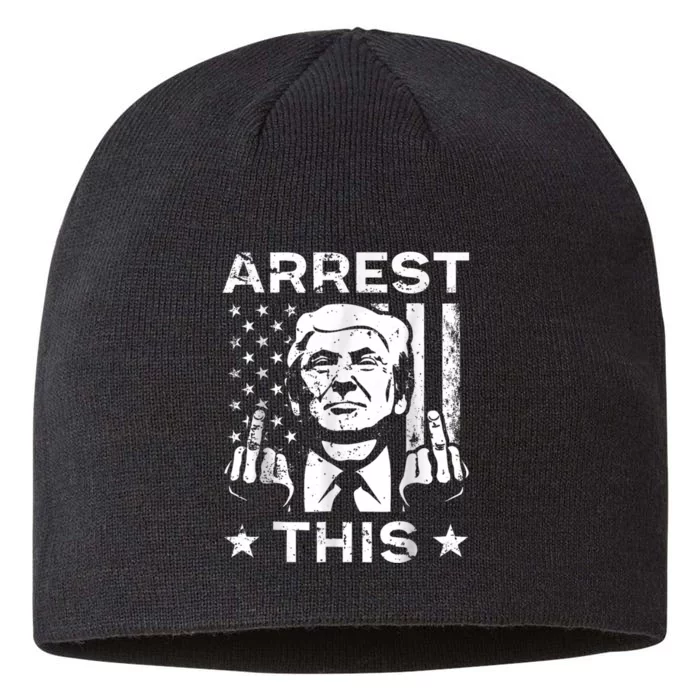 Funny Trump Arrest This Teee Trump Arrest This 8 1/2in Sustainable Knit Beanie