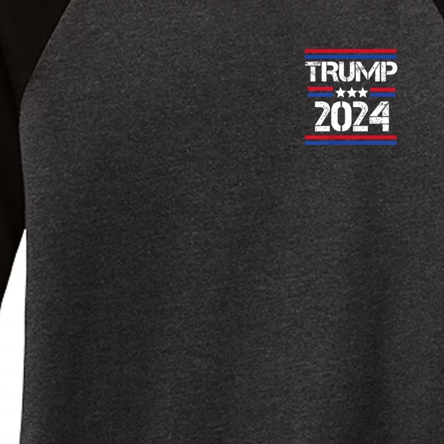 Funny Trump Arrest This 2 Side Gift Women's Tri-Blend 3/4-Sleeve Raglan Shirt