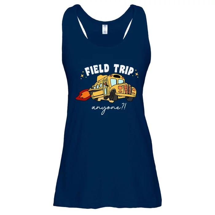 Field Trip Anyone Teacher Field Day Funny Presents Ladies Essential Flowy Tank