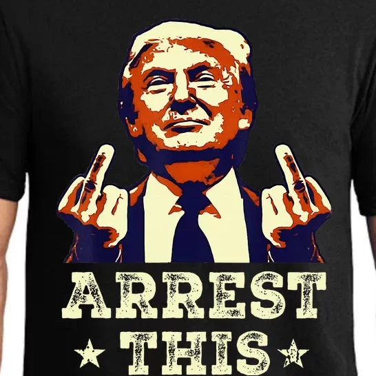 Funny Trump Arrest This Trump Arrest This Funny Trump Pajama Set