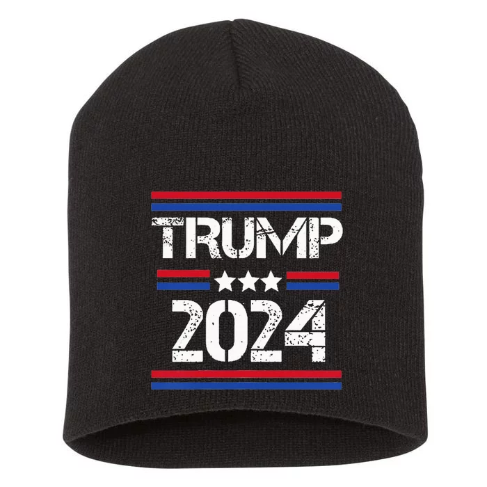 Funny Trump Arrest This Donald Trump Middle Finger President 2024 Short Acrylic Beanie