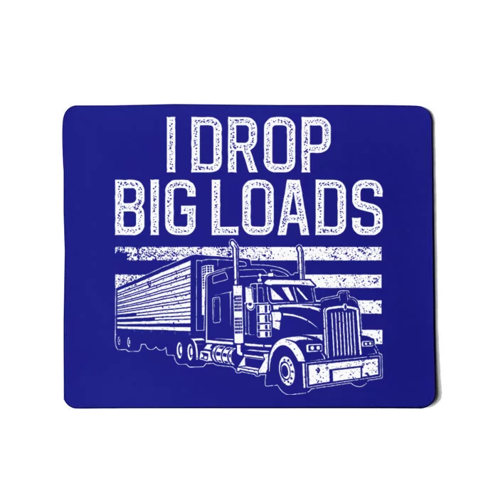 Funny Trucker Art For Trucking Truck Driver Mousepad