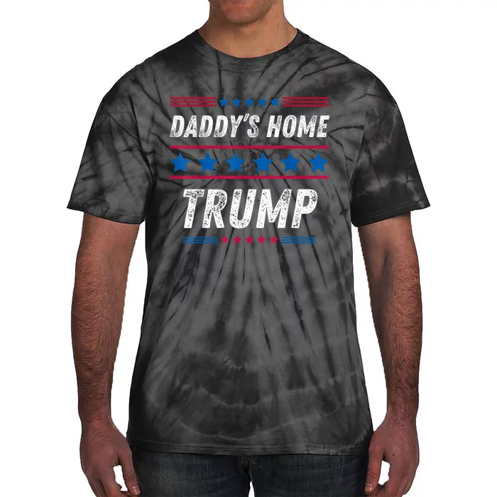 Funny Taking America Back DaddyS Home Trump Pink 2024 Tie-Dye T-Shirt