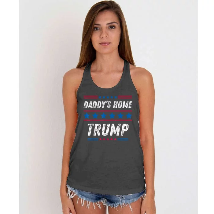 Funny Taking America Back DaddyS Home Trump Pink 2024 Women's Knotted Racerback Tank