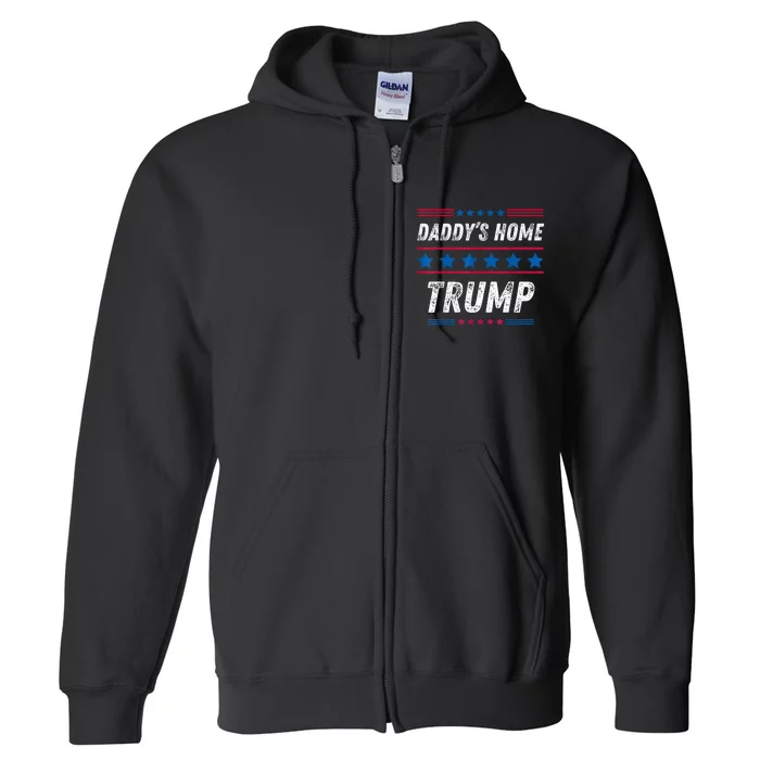 Funny Taking America Back DaddyS Home Trump Pink 2024 Full Zip Hoodie