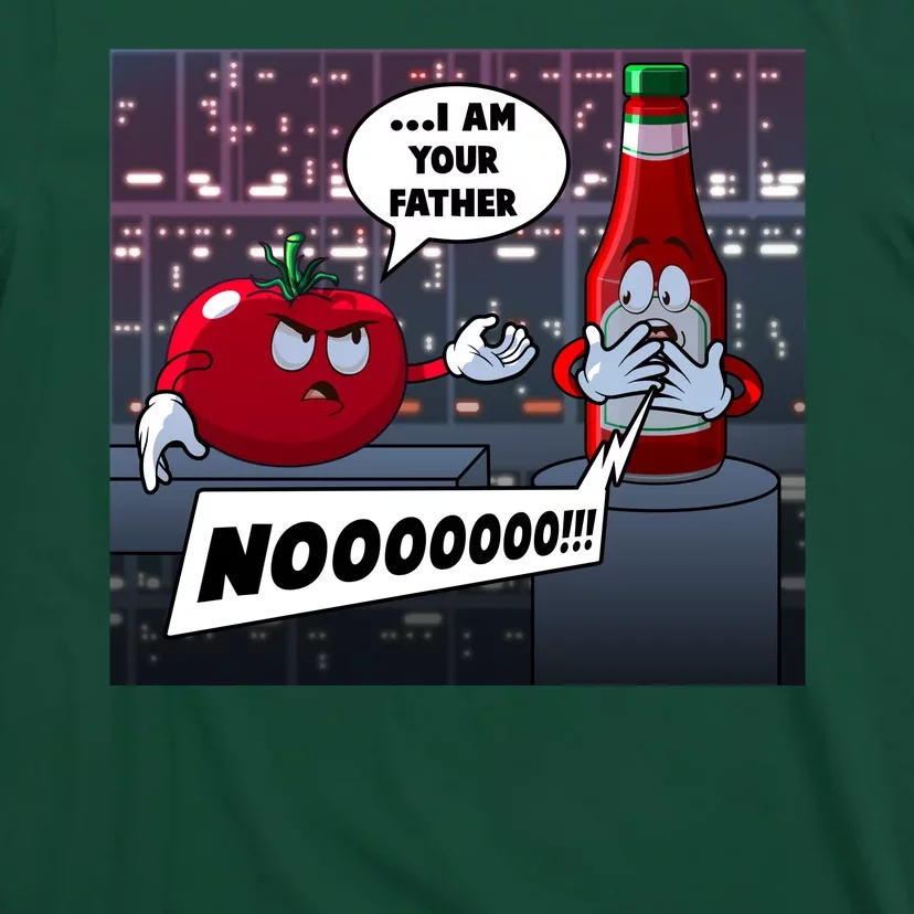 Funny Tomato And Ketchup I Am Your Father T-Shirt