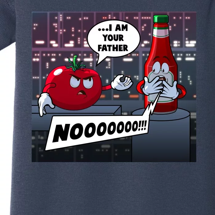 Funny Tomato And Ketchup I Am Your Father Baby Bodysuit