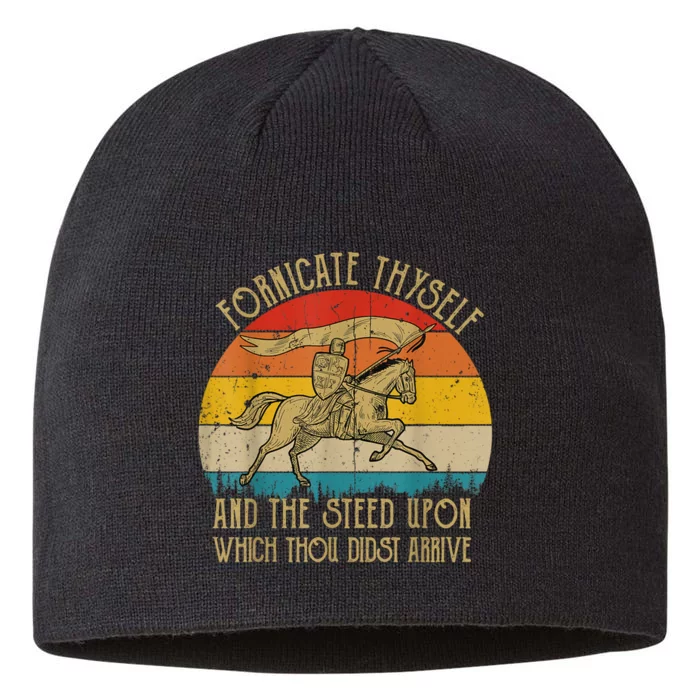 Fornicate Thyself And The Steed Upon Which Thou Didst Arrive 8 1/2in Sustainable Knit Beanie