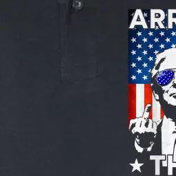 Funny Trump Arrest This American Flag Trump 2024 Softstyle Adult Sport Polo