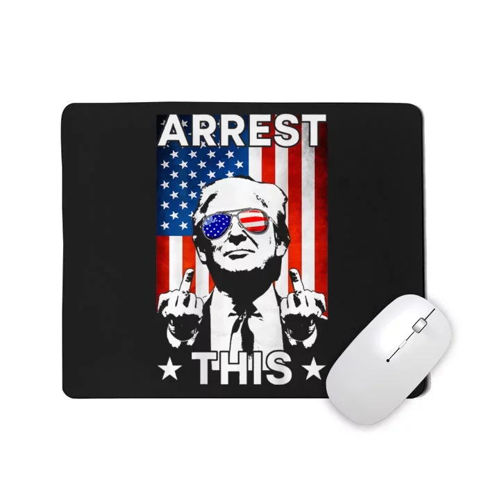 Funny Trump Arrest This American Flag Trump 2024 Mousepad