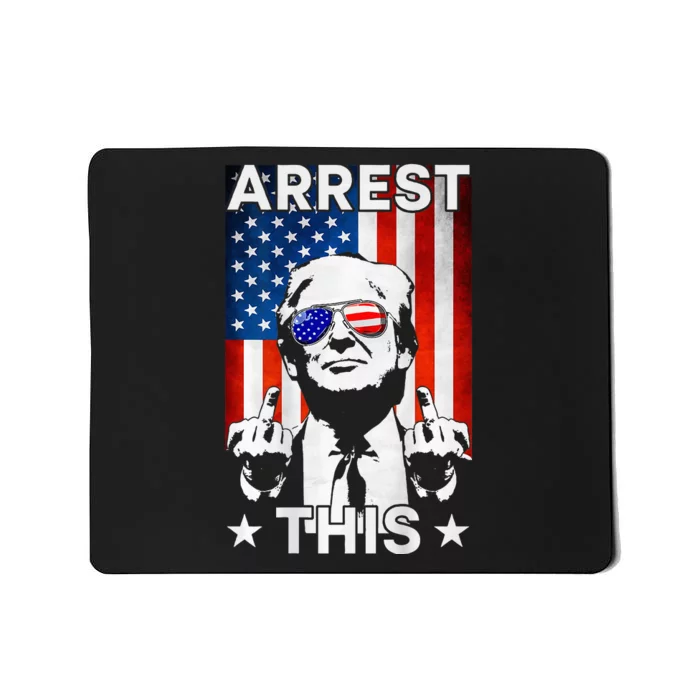 Funny Trump Arrest This American Flag Trump 2024 Mousepad