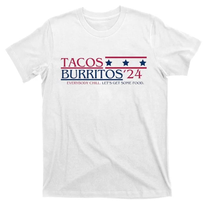 Funny Tacos And Burritos Vote 2024 T-Shirt