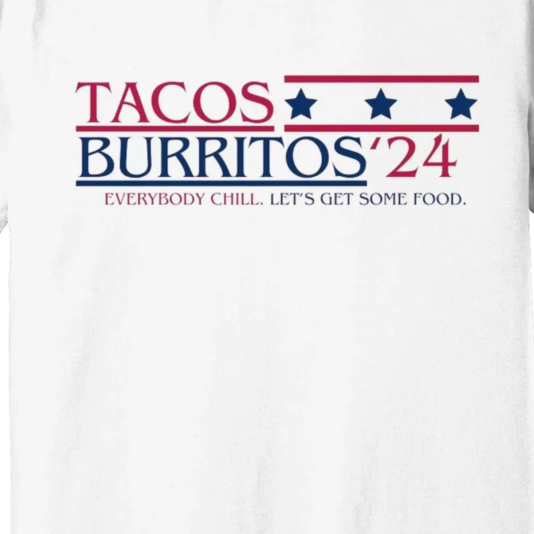 Funny Tacos And Burritos Vote 2024 Premium T-Shirt