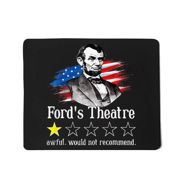 Ford's Theatre Awful Would Not Recommend Review Mousepad