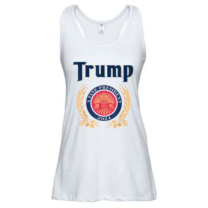 Funny Trump A Fine President 2024 Ladies Essential Flowy Tank