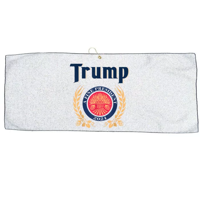 Funny Trump A Fine President 2024 Large Microfiber Waffle Golf Towel