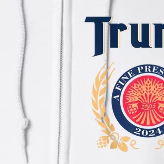 Funny Trump A Fine President 2024 Full Zip Hoodie