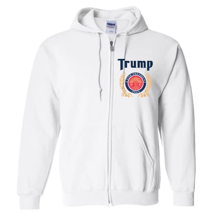 Funny Trump A Fine President 2024 Full Zip Hoodie