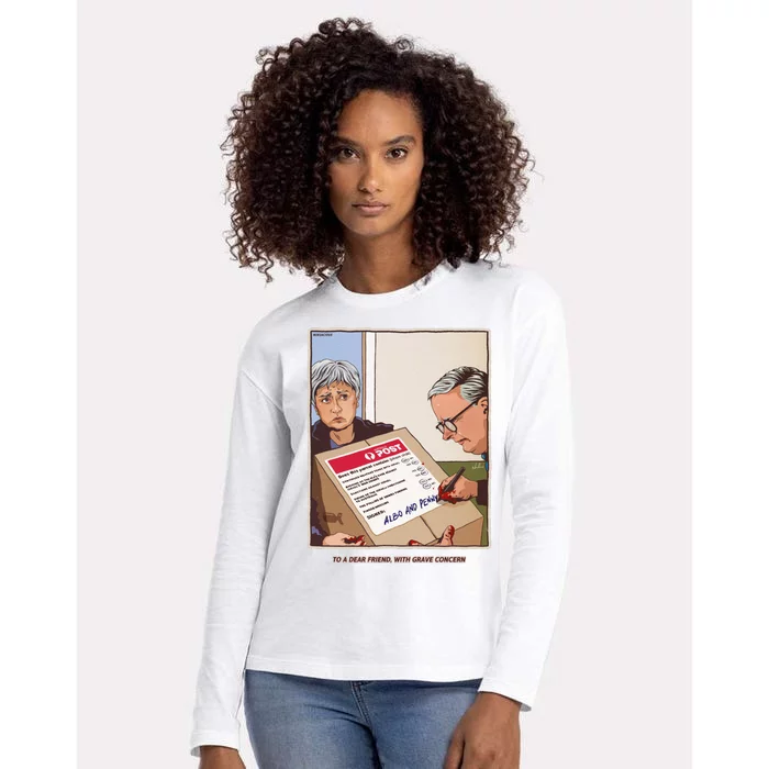 Freepalestine To A Dear Friend With Grave Concern Albo And Penny Womens Cotton Relaxed Long Sleeve T-Shirt