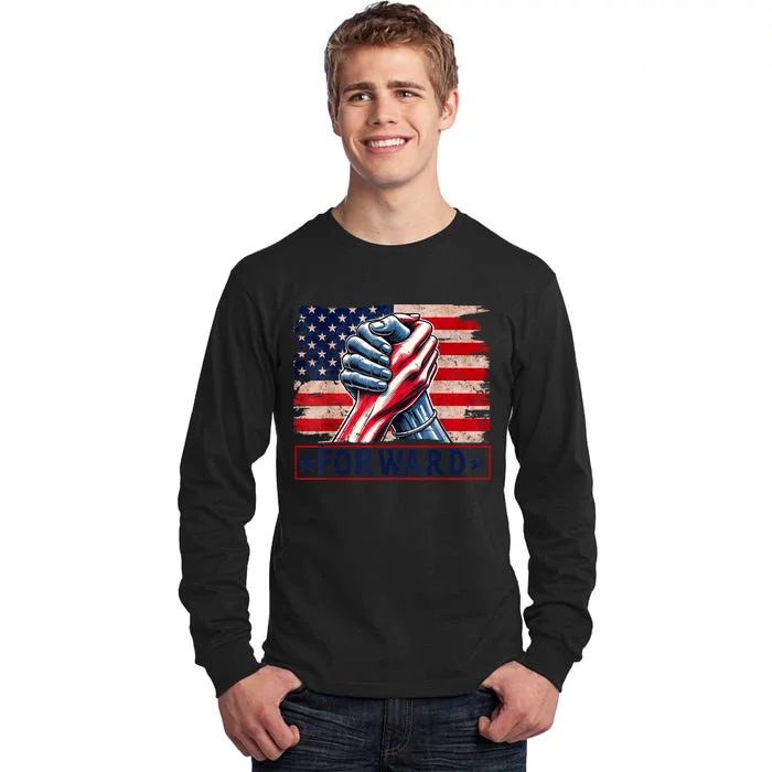 Forward Take America Forward Kamala Harris 2024 Tall Long Sleeve T-Shirt